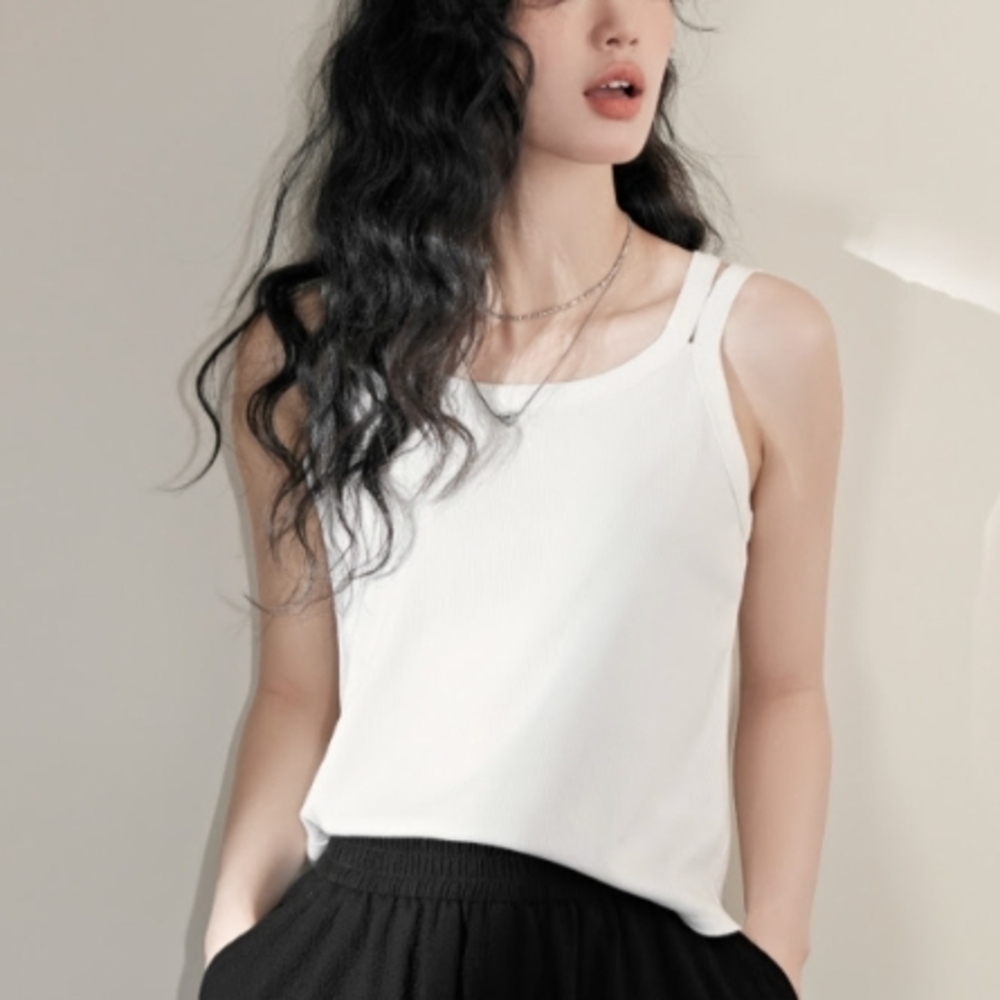 White Knit Cami